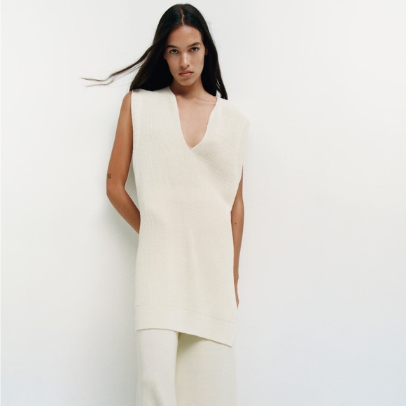 Zara Knit Vest Tunic - Picture 2 of 12